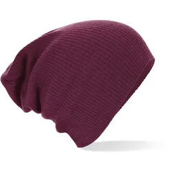 Beechfield Unisex Langer Beanie B461 burgundy one size