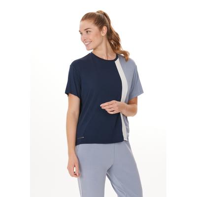 Funktionsshirt ENDURANCE "Carla", Damen, Gr. 36, blau, 95% Modal, 5% Elasthan, mehrfarbig, normal, Rundhals, Shirts Funktionsshirt, mit atmungsaktiver Eigenschaft