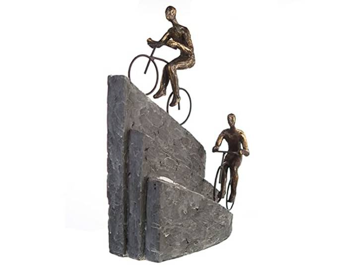 Casablanca Skulptur Racing, Deko Figur Bronze, Grau, Metall u. Kunstharz Statue Wohnzimmer, Büro Dekoration H. 33 cm x B. 28 cm - Moderne Skulpturen, Metallfigur