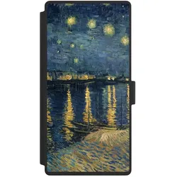 Nivocase Klapphülle für Samsung Galaxy S23 Ultra Handyhülle aus Kunst Leder NIVOflip schwarz Kunst Malerei (Samsung Galaxy S23 Ultra), Smartphone Hülle, Schwarz