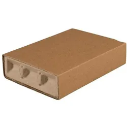 Transpak, Versandkarton + Versandbox, Polsterbox L-BOXeco basic Masse 200x142x40mm Noppenhöhe 20mm braun (130 Stk.)