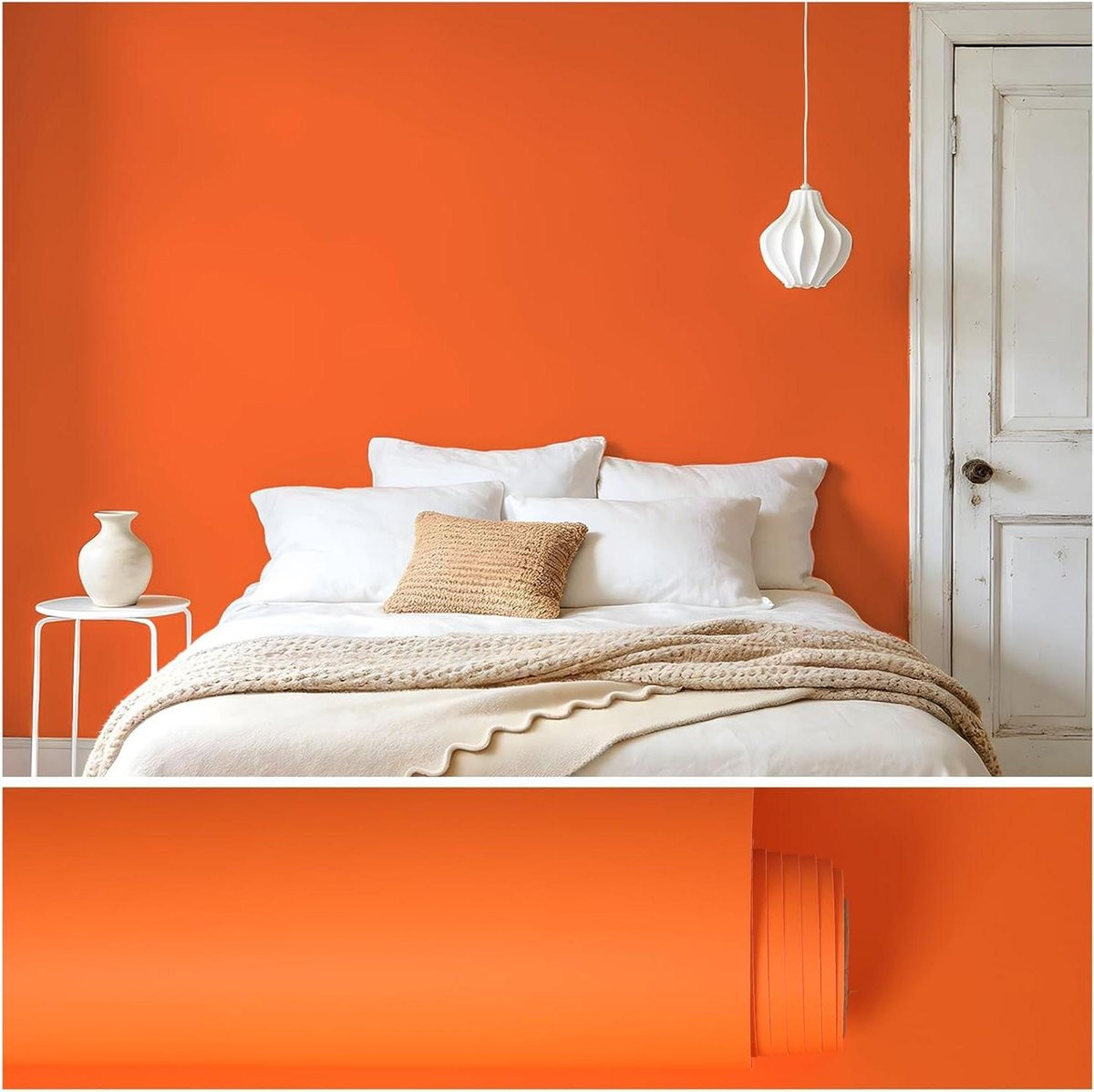 Plakfolie Oranje voor Meubels en Keuken - Mat Glad Oppervlak - 40 x 300 cm