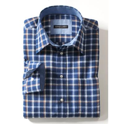 Karohemd CLASSIC, Herren, Gr. 39/40, Normalgrößen, blau (blau, kariert), 100% Baumwolle, gemustert, kariert, mehrfarbig, körpernah, Hemden Karohemd