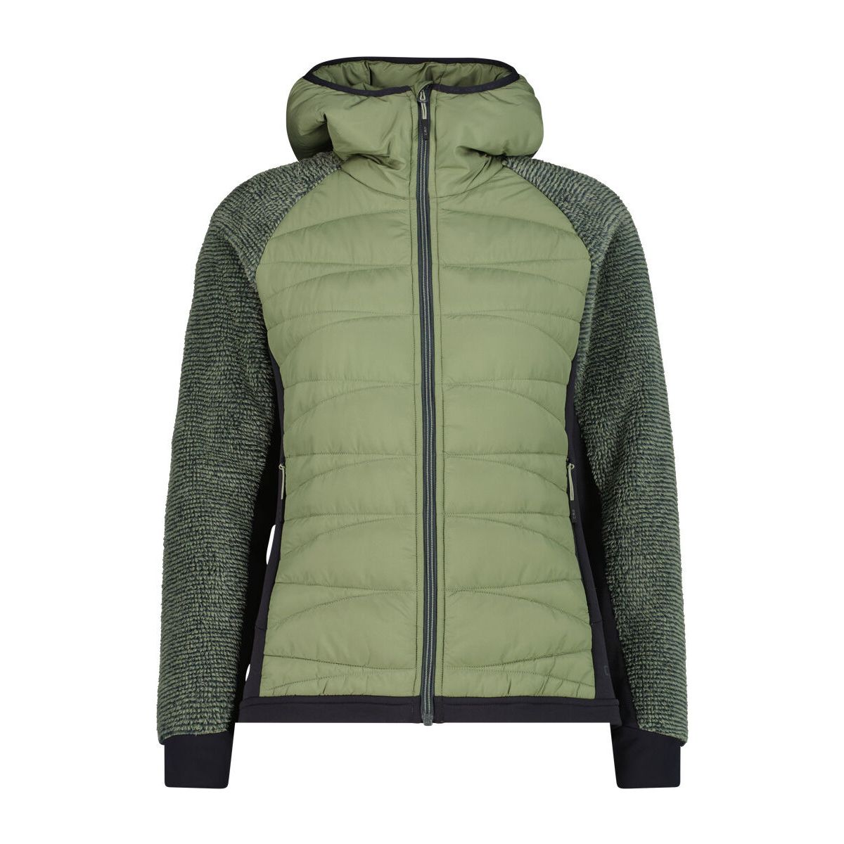 CMP Woman Jacket Hybrid FIX Hood green tea (E624) 40 36P1236-E624-40