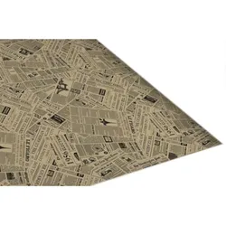 Karton mit 400 zugeschnittenen Papiertischdecken 100x100, dekoriert, Öko-Natur-Presse