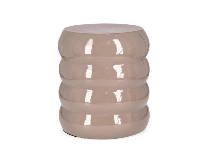 Feeling4Home Sitzhocker Atal aus Metall, Taupe