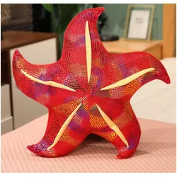 Maskottchen-Plüsch-Seestern-Rotkissen 45 cm