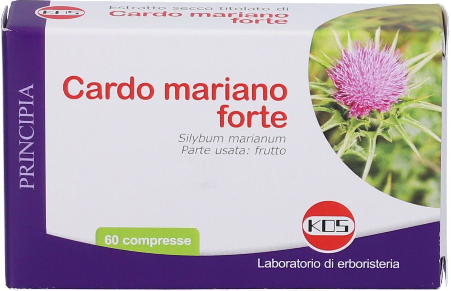 KOS Srl Kos, Principia Cardo Mariano Forte Estratto Secco, 60 Compresse