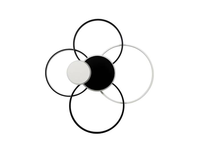 Gay - plafonnier led en métal, coloris blanc, l 94 cm