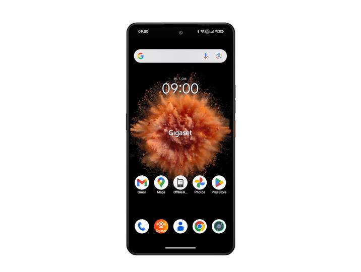 Gigaset Smartphone GS6 - Ecran Oled FHD+ 6,67'' - Mémoire 128 Go - Carte eSIM - Noir