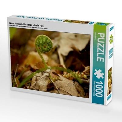 CALVENDO Puzzle Wenn ich groß bin werde ich ein Farn 1000 Teile Puzzle quer | 1000 Teile Lege-Größe 64 × 48 cm Foto-Puzzle für glückliche Stunden