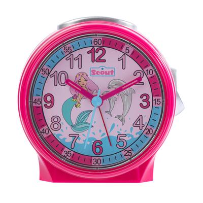 Kinderwecker SCOUT "Friends", rosa, Wecker, Kinder, Kinderwecker, Geschenkidee, Kinderzimmer,Schulanfang, Pferd,Lernwecker