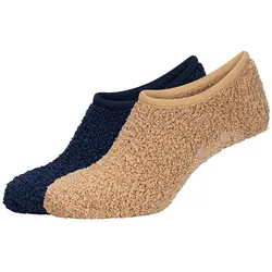 2er Pack camano Sustainable Cosy Antirutsch Sneakersocken Damen 8124 - travertine 39-42