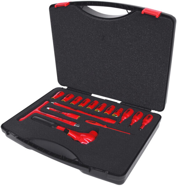 KS Tools Coffret de douilles isolées et cliquet, 1/2
