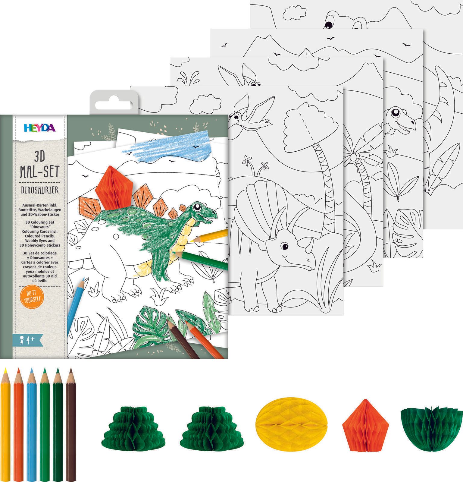 HEYDA 3D Dinosaurier Malset 204870766