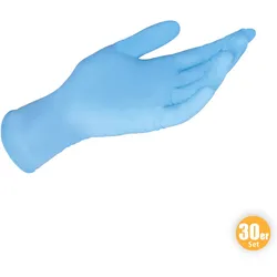 MULTITEC Latex-Handschuhe, Größe XL - Blau, 30er