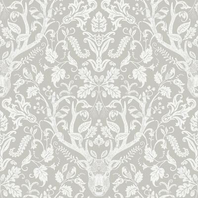 NuWallpaper Taupe Escape to the Forest Peel & Stick Wallpaper
