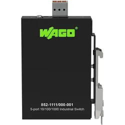 Wago 5 Port Switch (5 Ports), Netzwerk Switch, Schwarz