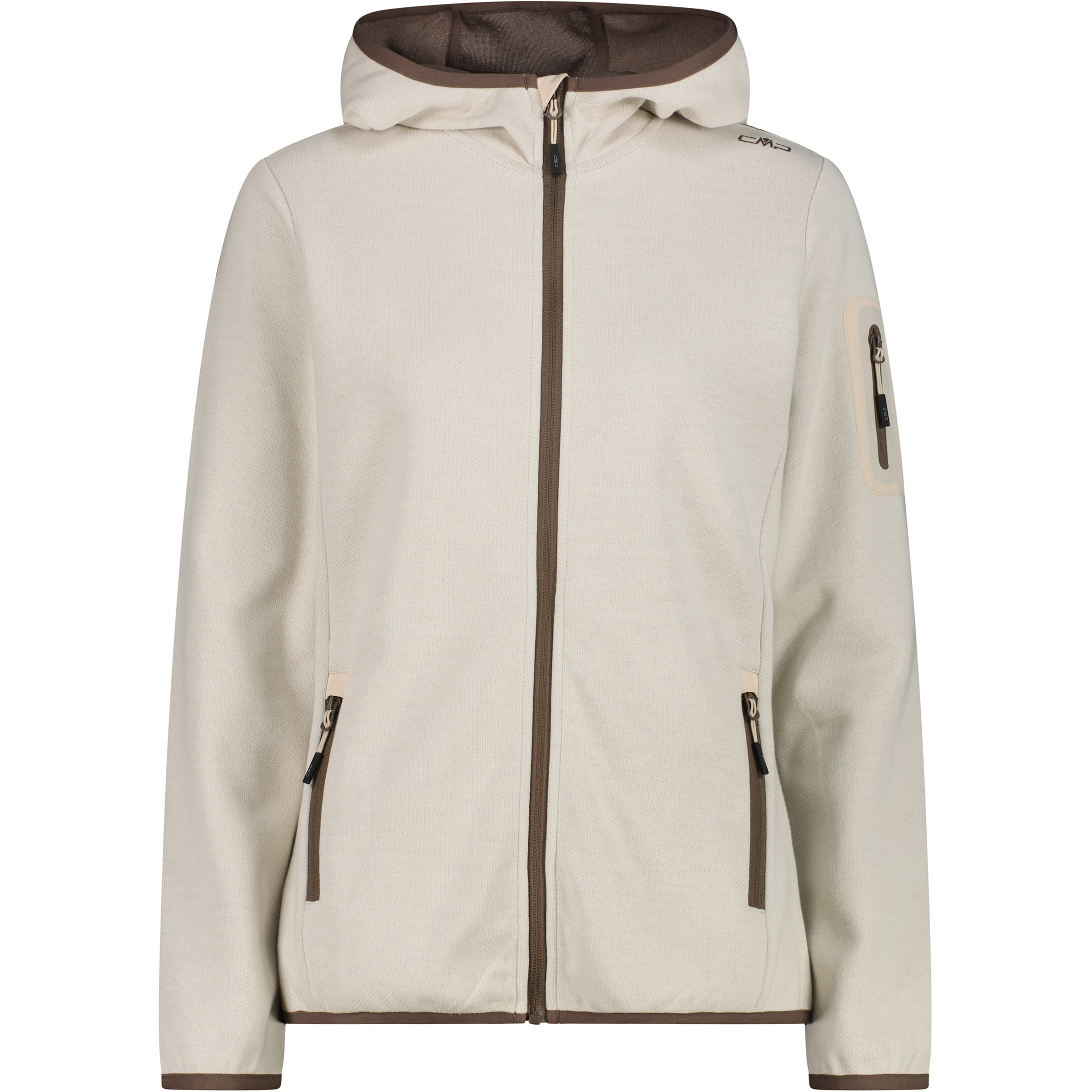 CMP Damen Fleecejacke beige Größe 3XL Trekking Hautfreundlich