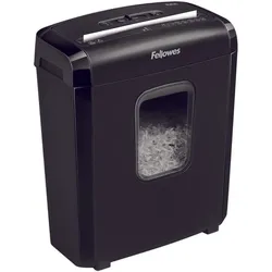 Fellowes Powershred 6M Aktenvernichter mit Partikelschnitt bis 6 Blatt schwarz