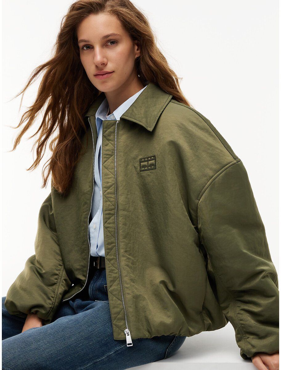 TOMMY JEANS Bomber à col en sherpa, zippé