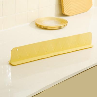 Perfect Picks Market Silicone Sink Splash Guard With Suction Cups Water Baffle To Protect Clothes And Surfaces yellow