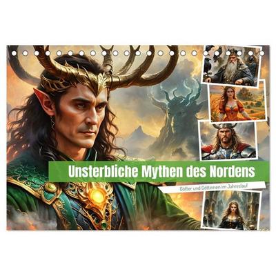 Unsterbliche Mythen des Nordens (Tischkalender 2027 DIN A5 quer), CALVENDO Monatskalender