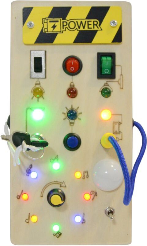 2Kids Toys LED Busy Board jouet d’éveil 10m+ 1 pcs