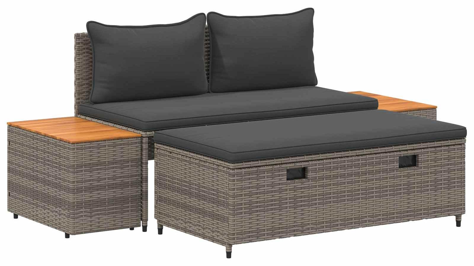 Outdoor-Sofagarnitur 4 -Seater 4 pcs 55 x 30 x 39 cm