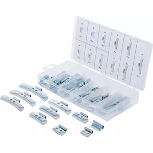 BGS-technic Auswuchtgewichte 9449, 36-teilig, Schlaggewichte, silber, 5 - 55 g, Gesamtgewicht 0,865 kg