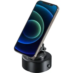 Telesin Magnetic Motorized Suction Cup Holder, Smartphone Halterung, Schwarz