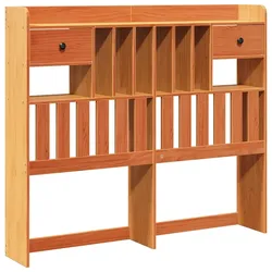 vidaXL Kopfteil mit Stauraum Wachsbraun 135 cm Massivholz Kiefer