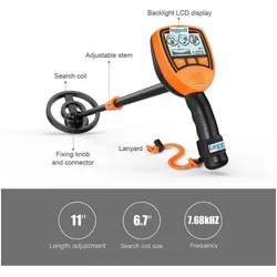 Metal Detector, Metalldetektor, Orange (MD1012)