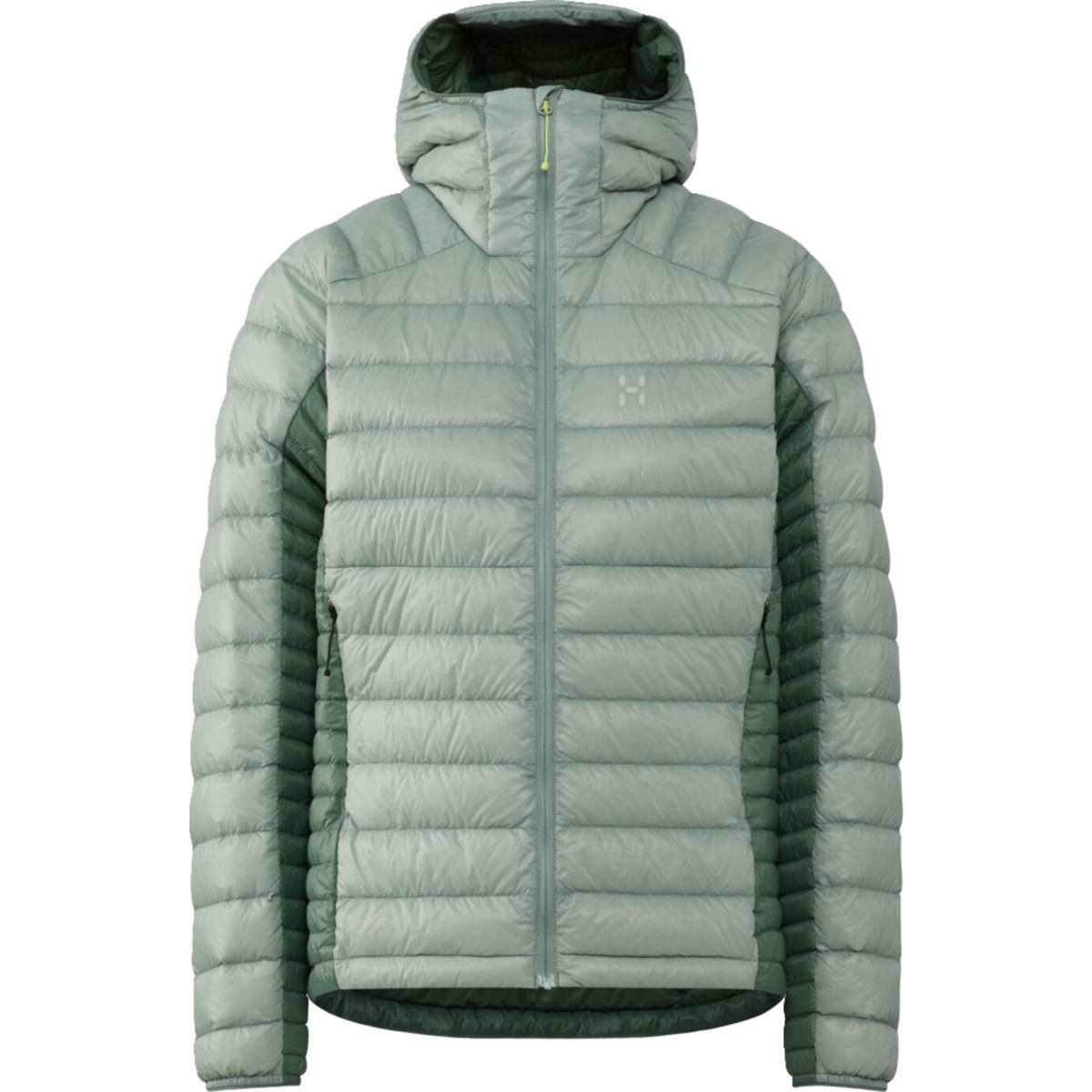 Haglöfs L.I.M Down II Hood Women dew green/chlorophyll green (5YX) S 6078025YX015