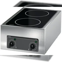 B.PRO BC IH 2Z 5000, 400 V, 2-Zonen-Induktionskochfeld