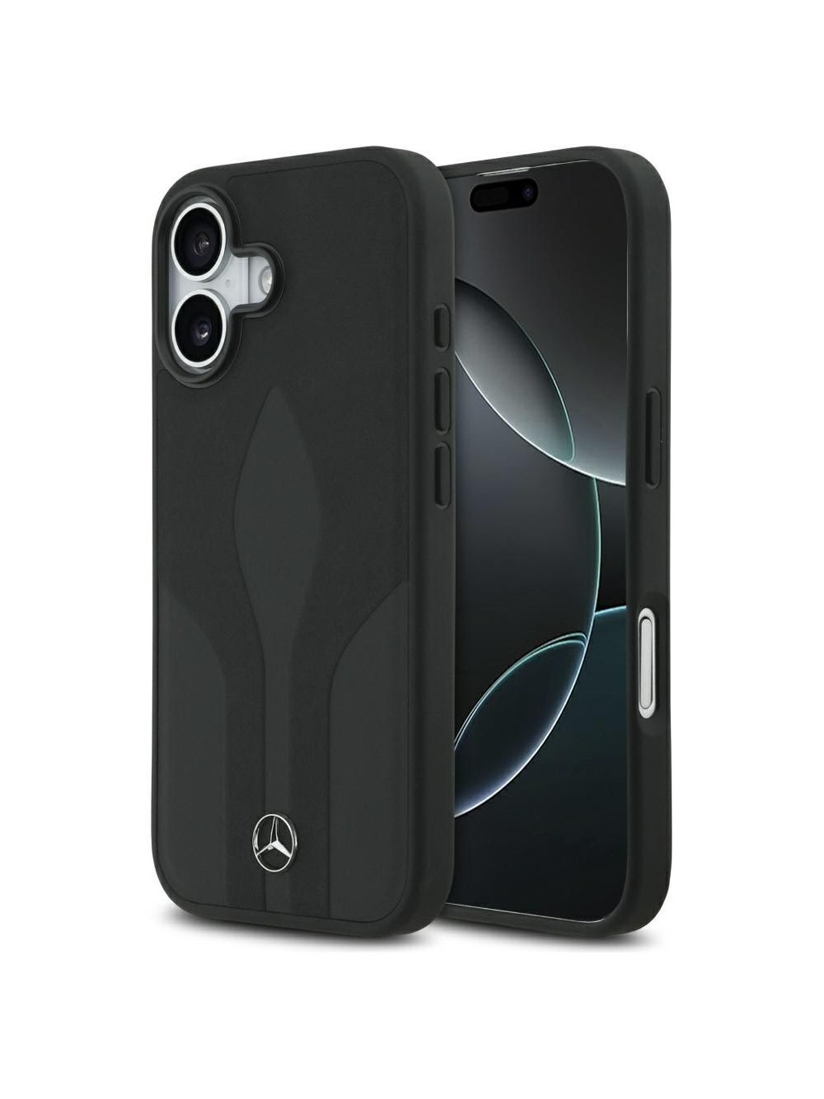 Mercedes Leather The Move MagSafe Case for iPhone 17 - Black