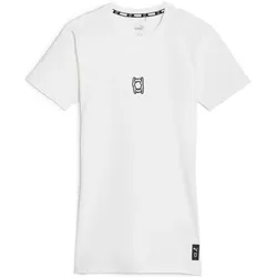 Puma, Herren, Sportshirt, Hoops Team SS Top Baselayer (L), Weiss