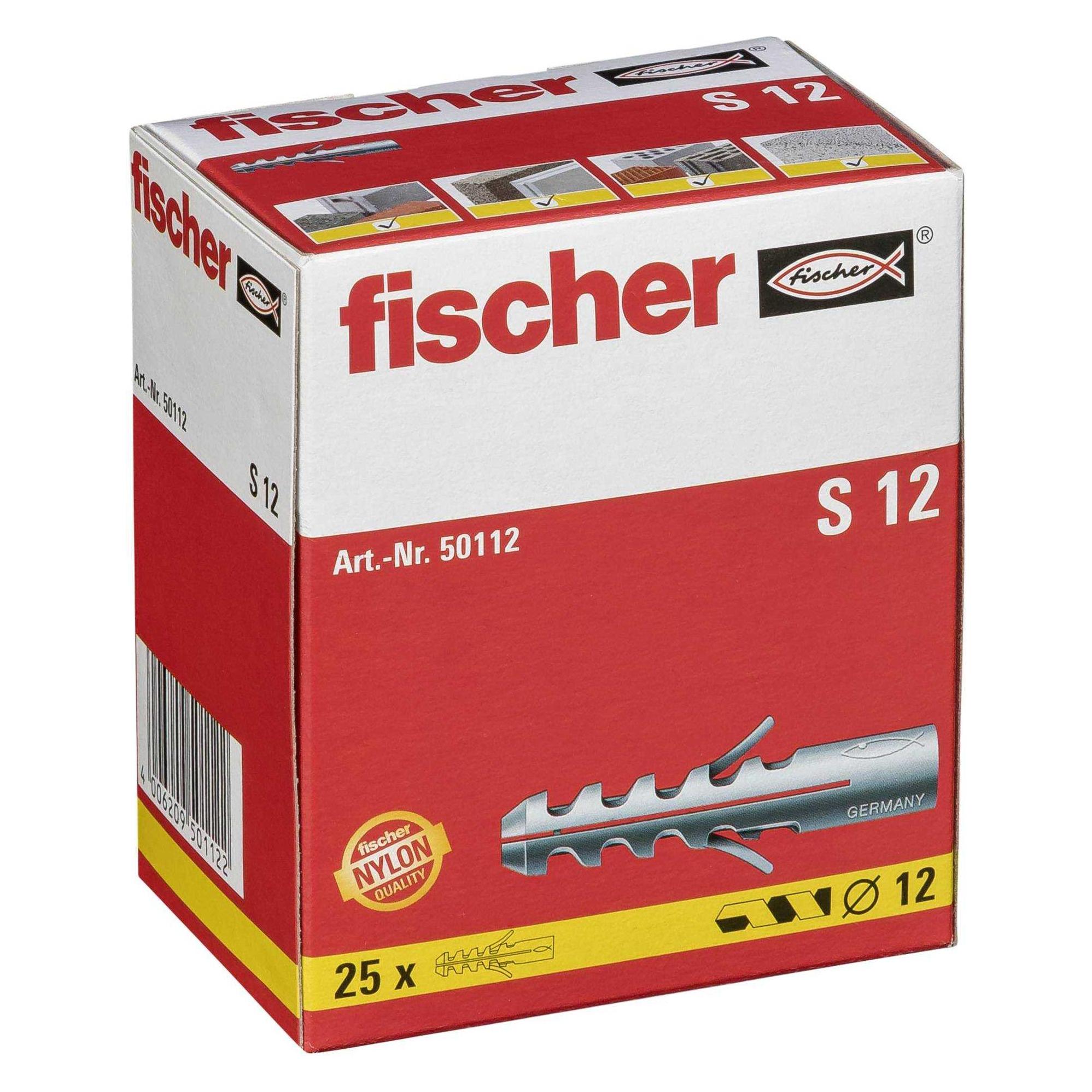 Fischer Dübel S 12 (25 Stk.) (50112)