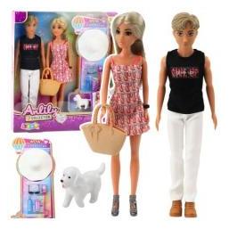 Lean Toys Anlily Puppen, Mädchen mit Junge und Zubehör (58871035)