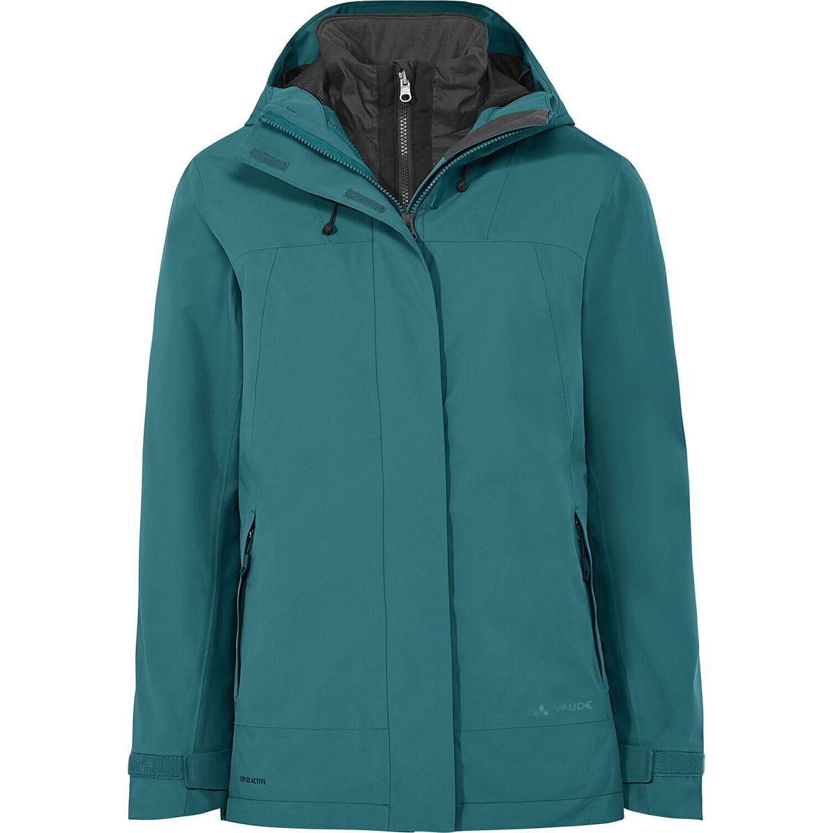 VAUDE Women's Neyland 3in1 Jacket dark fjord green (349) 36 462823490360