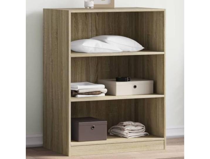 smnyxs Kleiderschrank, Sonoma-Eiche, 77 x 48 x 102 cm, Holz Geräumige Regale, kompaktes Design, Wandbefestigung inklusive, feuchtigkeitsbeständig, elegantes Eichen-Finish