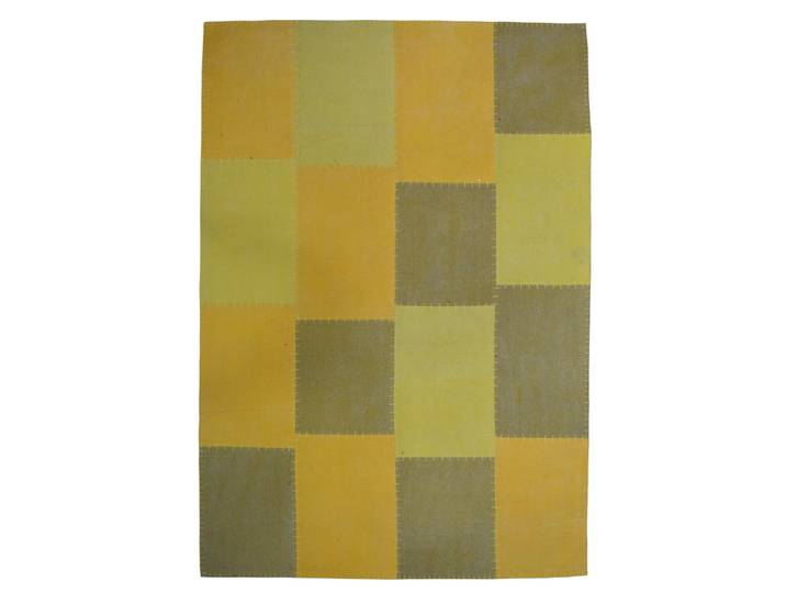 Teppich KAYOOM Lyrical 110 , bunt (multi, gelb), B:200cm H:13mm L:290cm, Baumwolle, Teppiche, Teppich, Handgefertigt, hochwertig verarbeitetes Unikat im Antik-Design