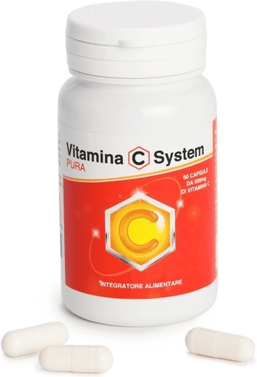 Sanifarma Vitamina C System Pura Integratore Alimentare per Sistema Immunitario 60 Capsule