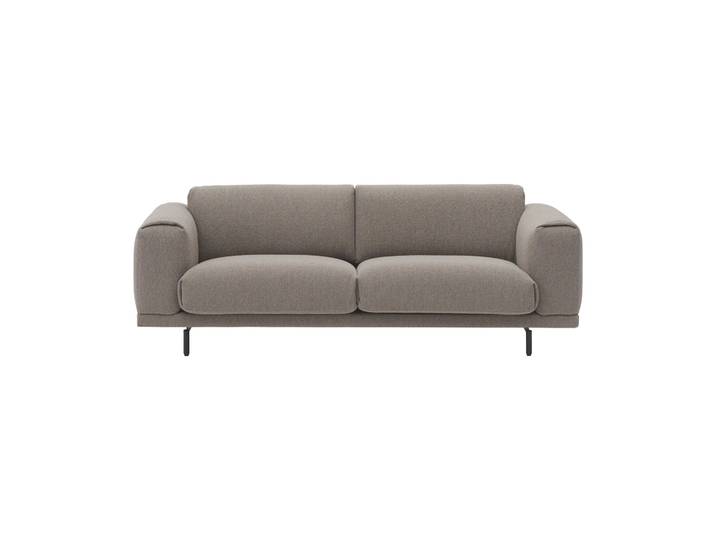 Muuto Canapé Rest 3 places, Hearth 6 grey-pieds noirs