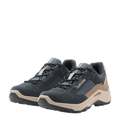 Outdoorschuh LOWA "VENTIERRA GORE-TEX LO", Herren, Gr. 41,5, blau (navy, dune), Textil, Veloursleder, Schuhe Outdoorschuh, wasserdicht, winddicht,atmungsaktiv dank GORE-TEX Membrane