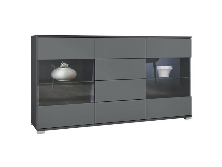 SIDEBOARD Bari Graphit Seidenmatt