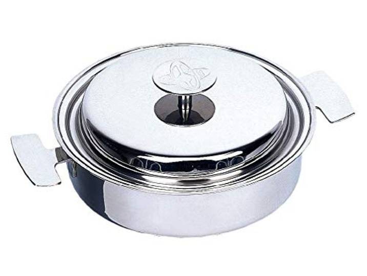 Baumstal 9216 Schmorpfanne, mit Deckel, Edelstahl 18/10, 20 cm