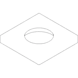 Dornbracht Rosette Schlauch-Brause - 092778011-06 platin matt