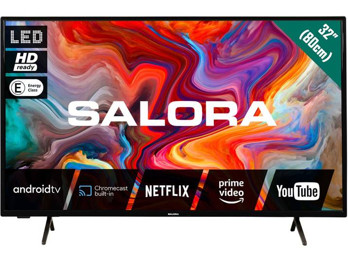 Salora SMART32TV - Smart TV - 32 inch - HDR10 - Zwart