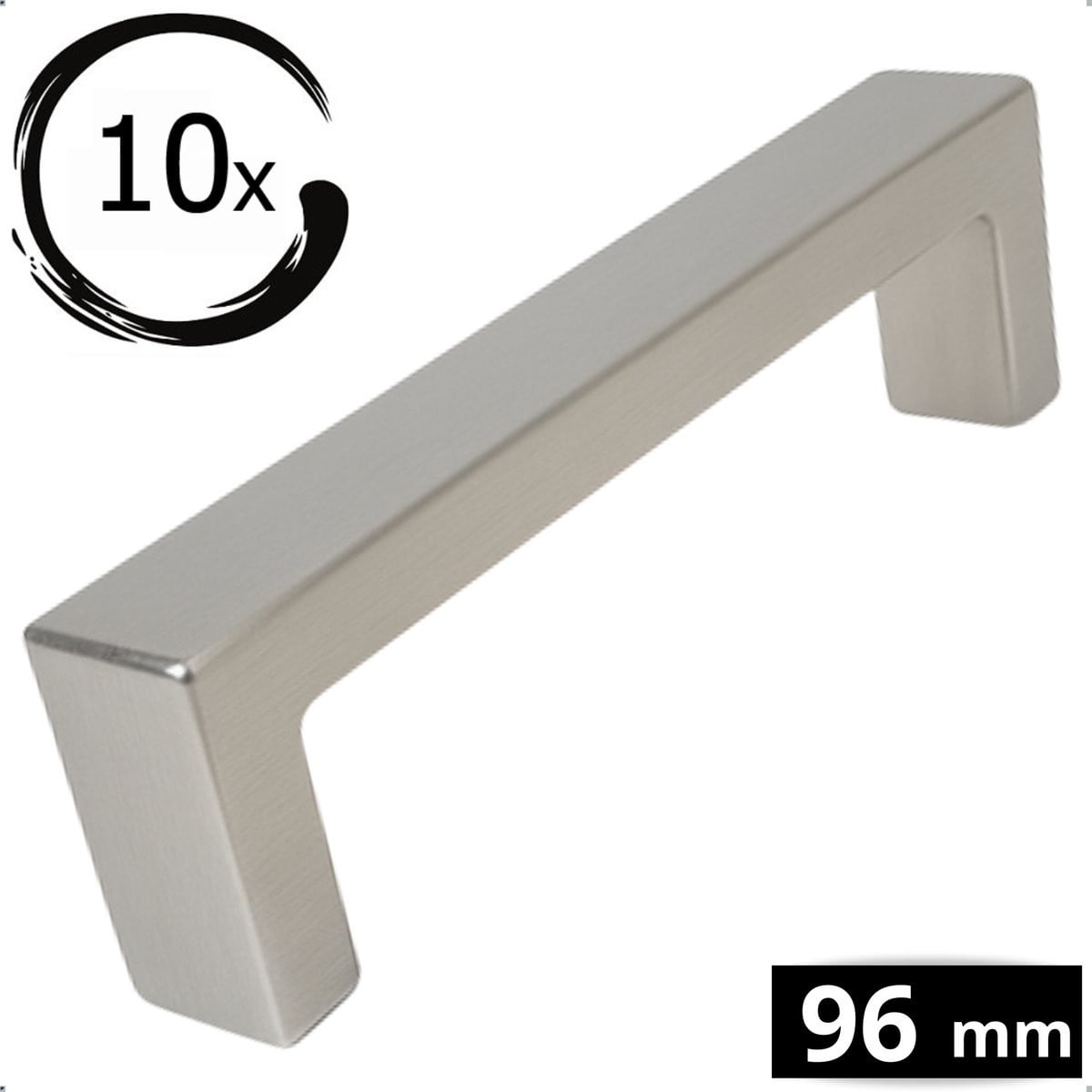 10x Atlanta Handgreep RVS 96mm